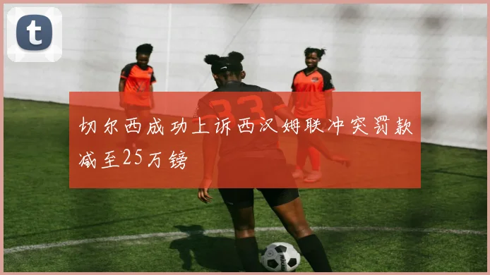 切尔西成功上诉西汉姆联冲突罚款减至25万镑